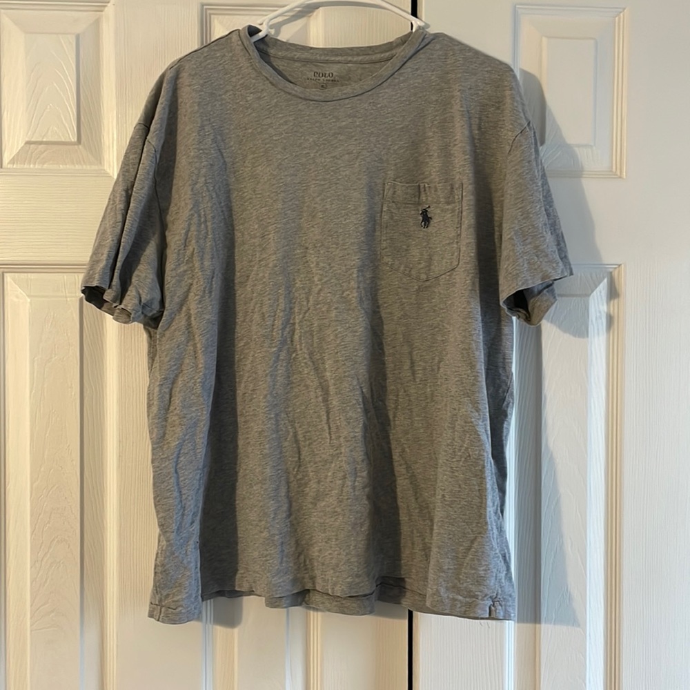 Ralf Lauren polo tshirt grey size XL